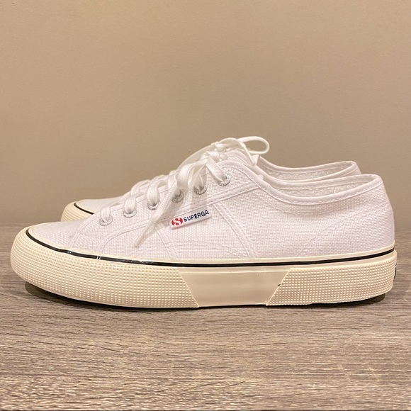 NWT SUPERGA Fantasia Man’s White Classic Sneakers Size 44 brand new with tags - Picture 4 of 15